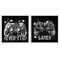 Stupell Industries Never Stop Modern Gamer 2pc Framed Giclee Wall Art Set Design by Kim Allen